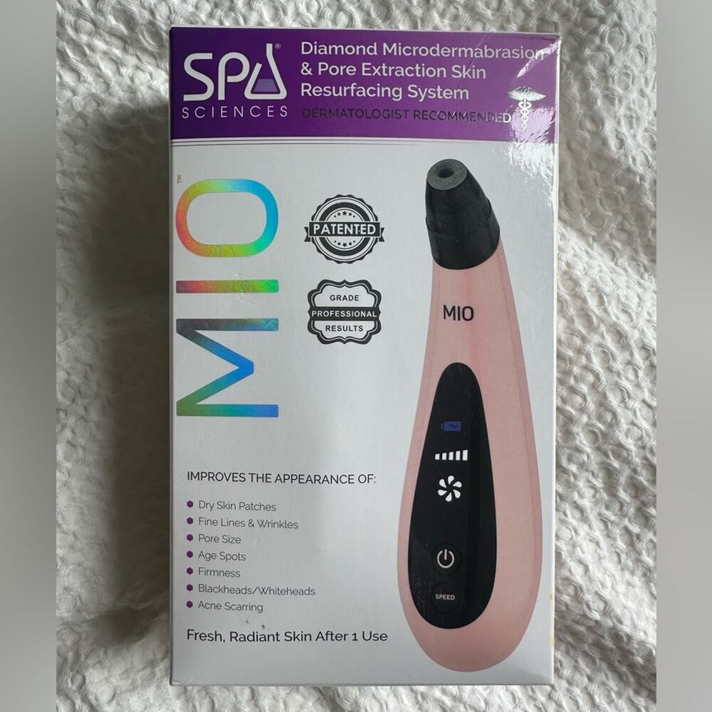 NIB MIO Diamond Microdermabrasion & Pore Extraction Skin Resurfacing System